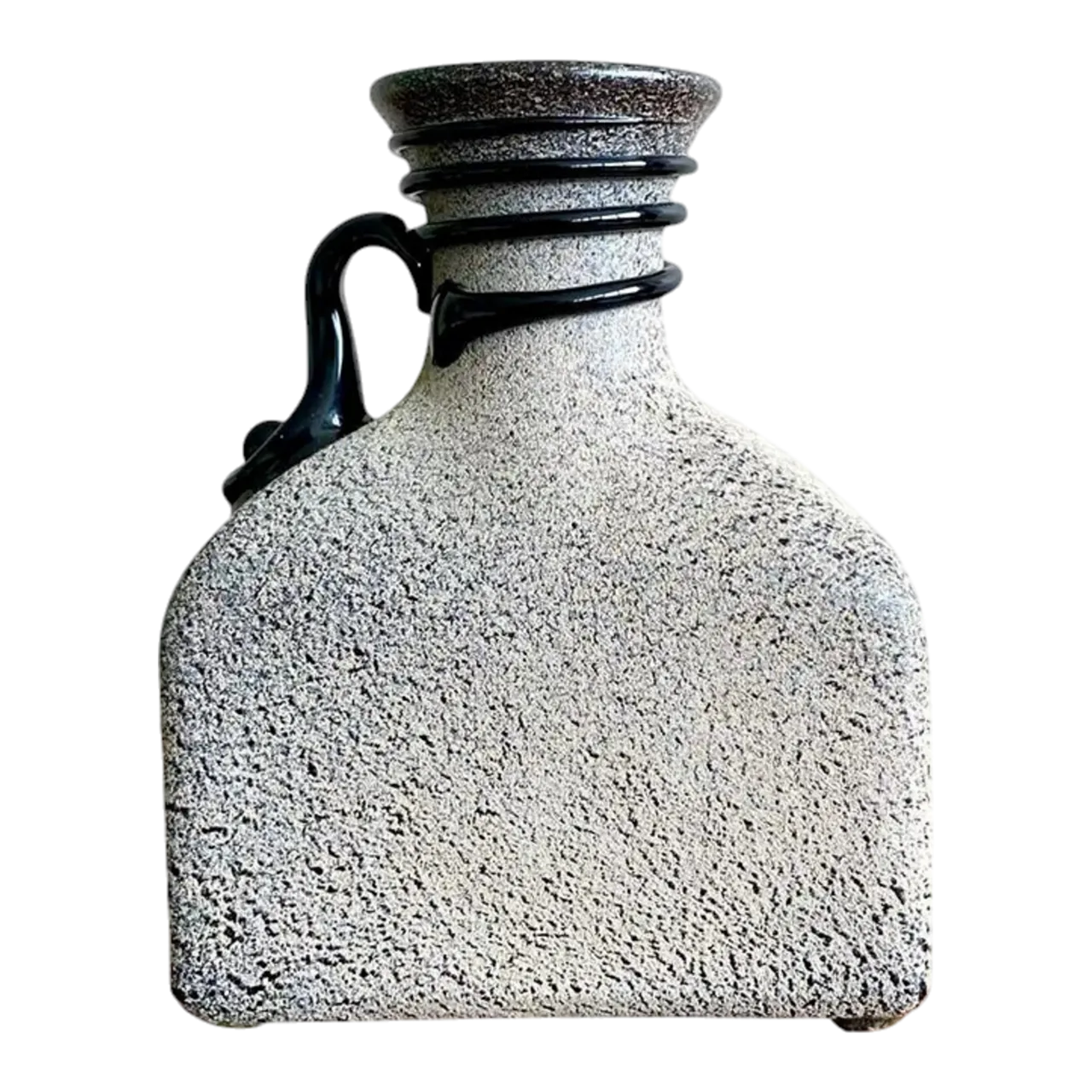 Vintage Boho Studio Pottery Vase - Ceramic, 5W x 6.5H