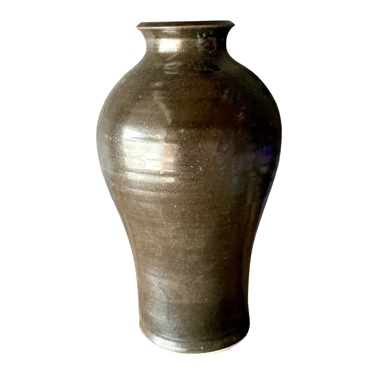 Vintage Boho Studio Pottery Vase - Ceramic, 9.5W x 16H