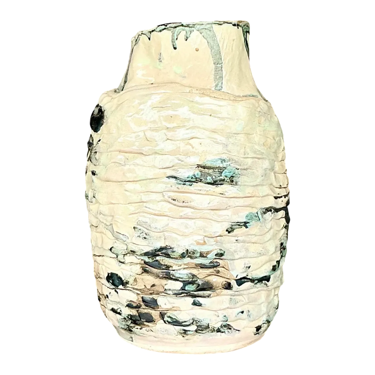 Vintage Boho Studio Pottery Vase - Pottery, 5.5W x 9.25H