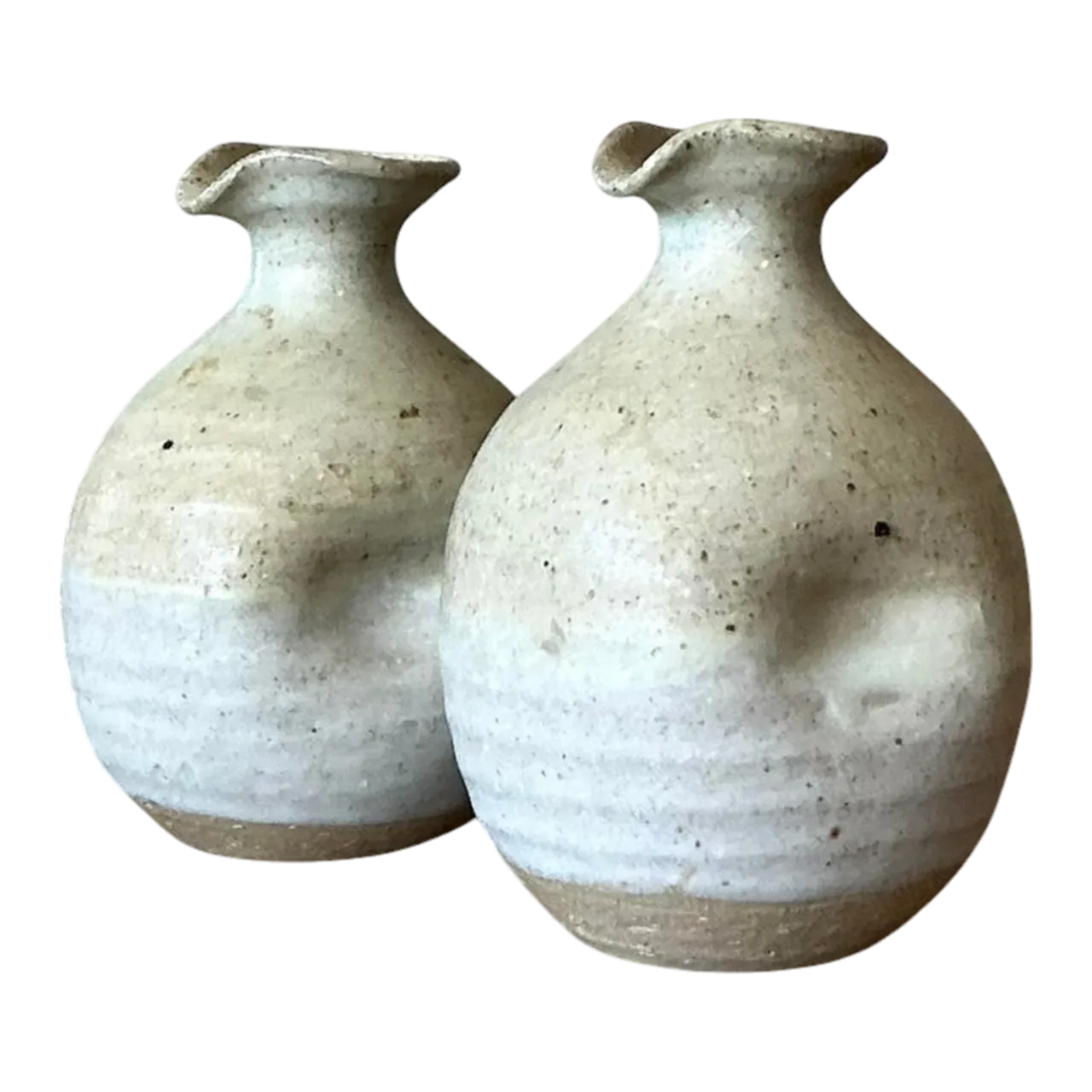 Vintage Boho Studio Pottery Vases - A Pair