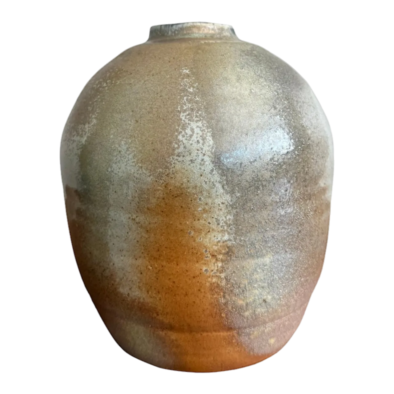 Vintage Boho Studio Pottery Weed Vase - Ceramic, 6W x 8H