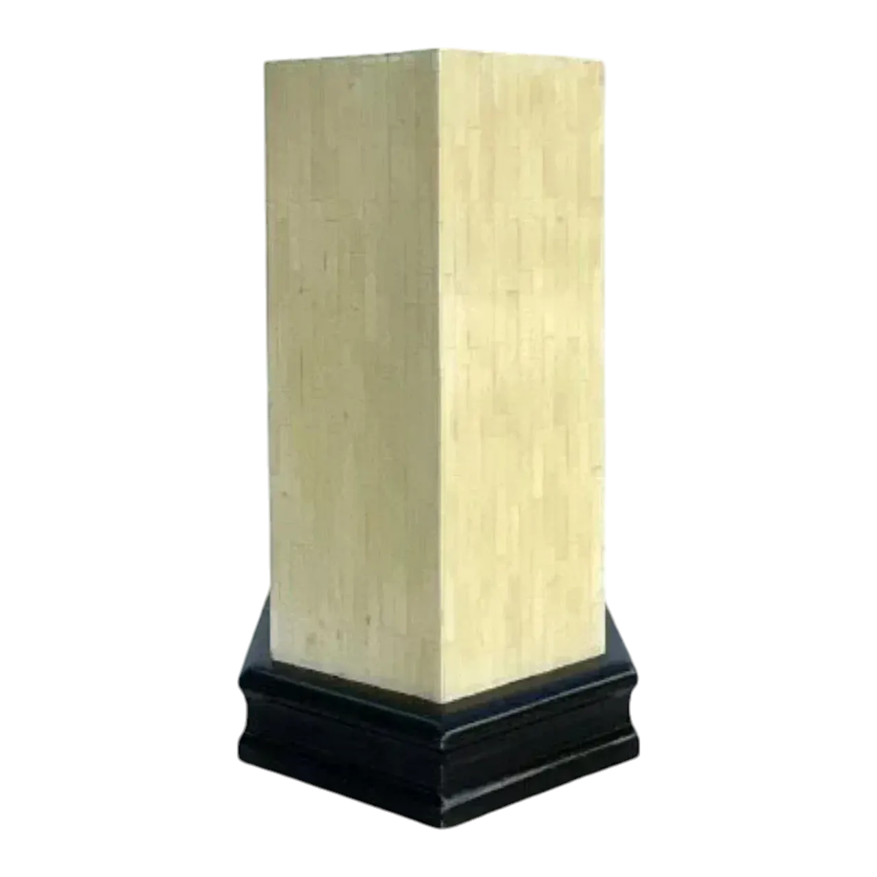 Vintage Boho Tessellated Bone Pedestal
