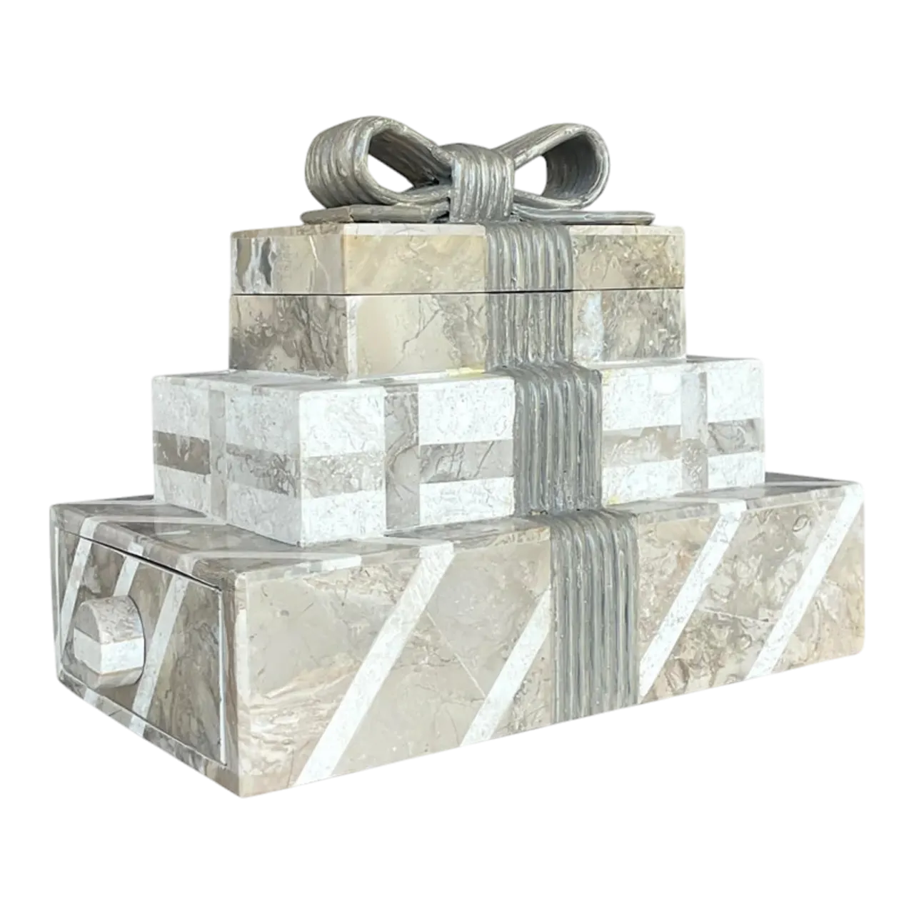 Vintage Boho Tessellated Stone Box