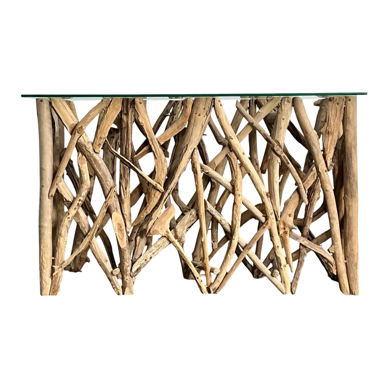 Vintage Boho Twisted Branch Console Table