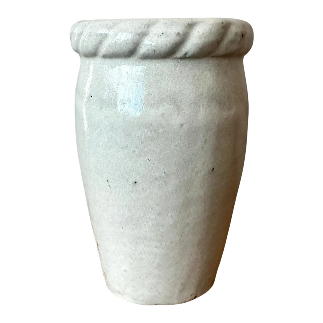 Vintage Boho Twisted Trim Studio Pottery Vase
