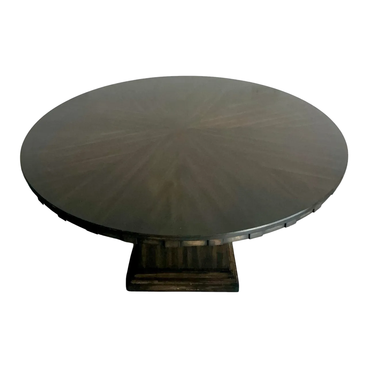 Vintage Boho Vangaurd Pedestal Dining Table