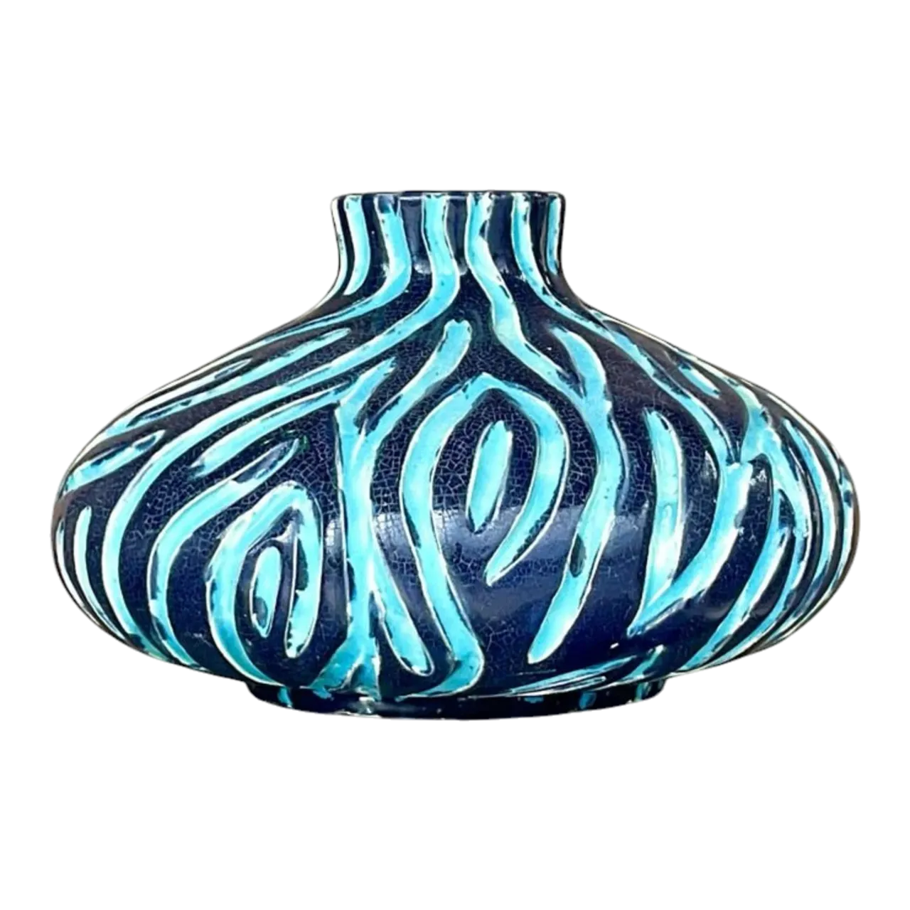 Vintage Boho Wiggles Pottery Vase