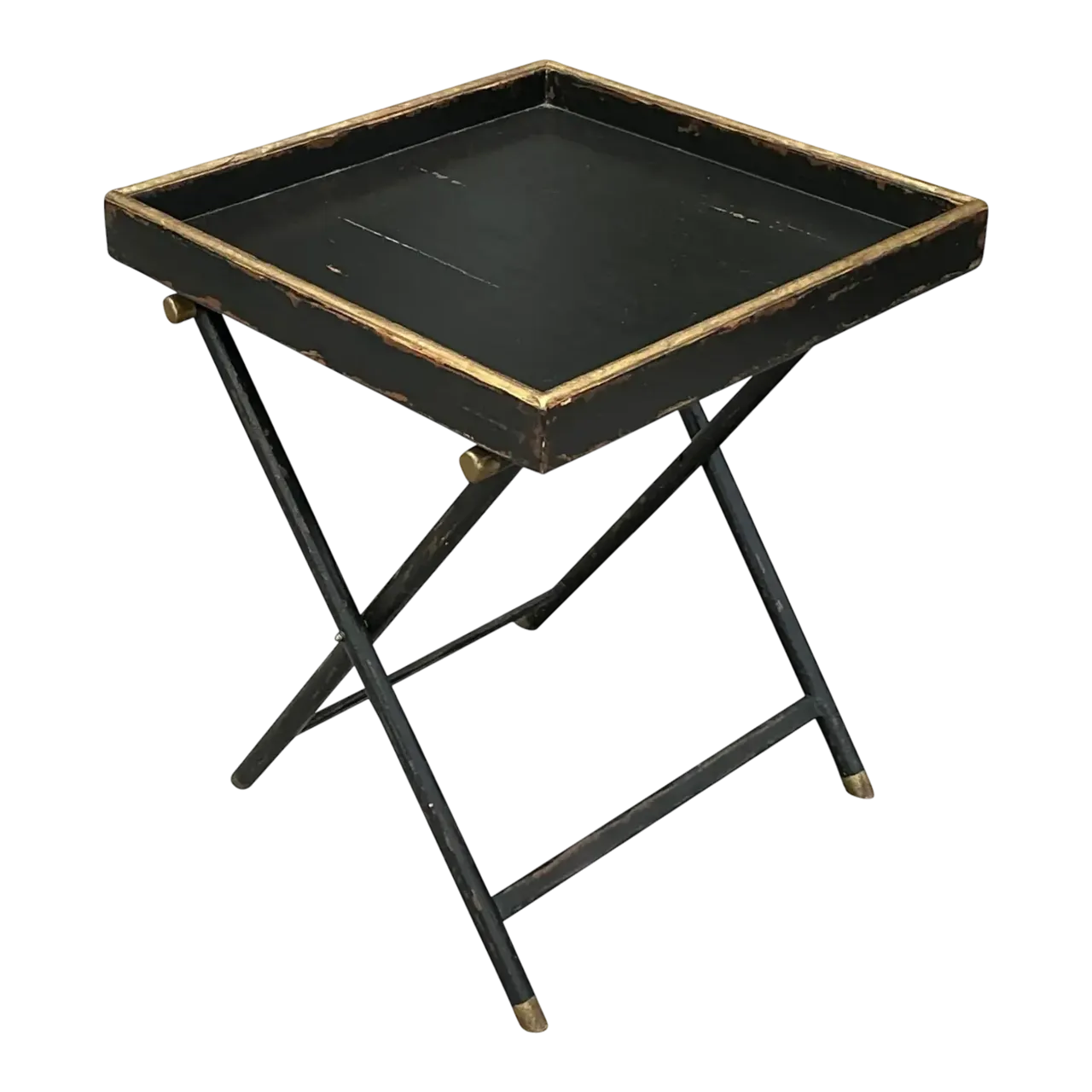 Vintage Boho Woodland Furniture Bar Tray Table