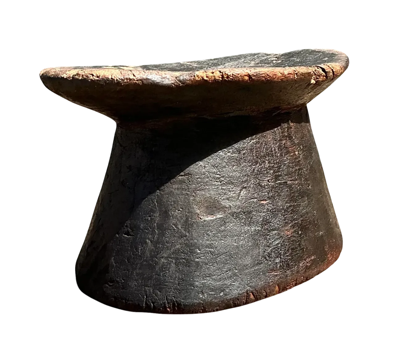 Vintage Brazilian Carved Wood Head Rest