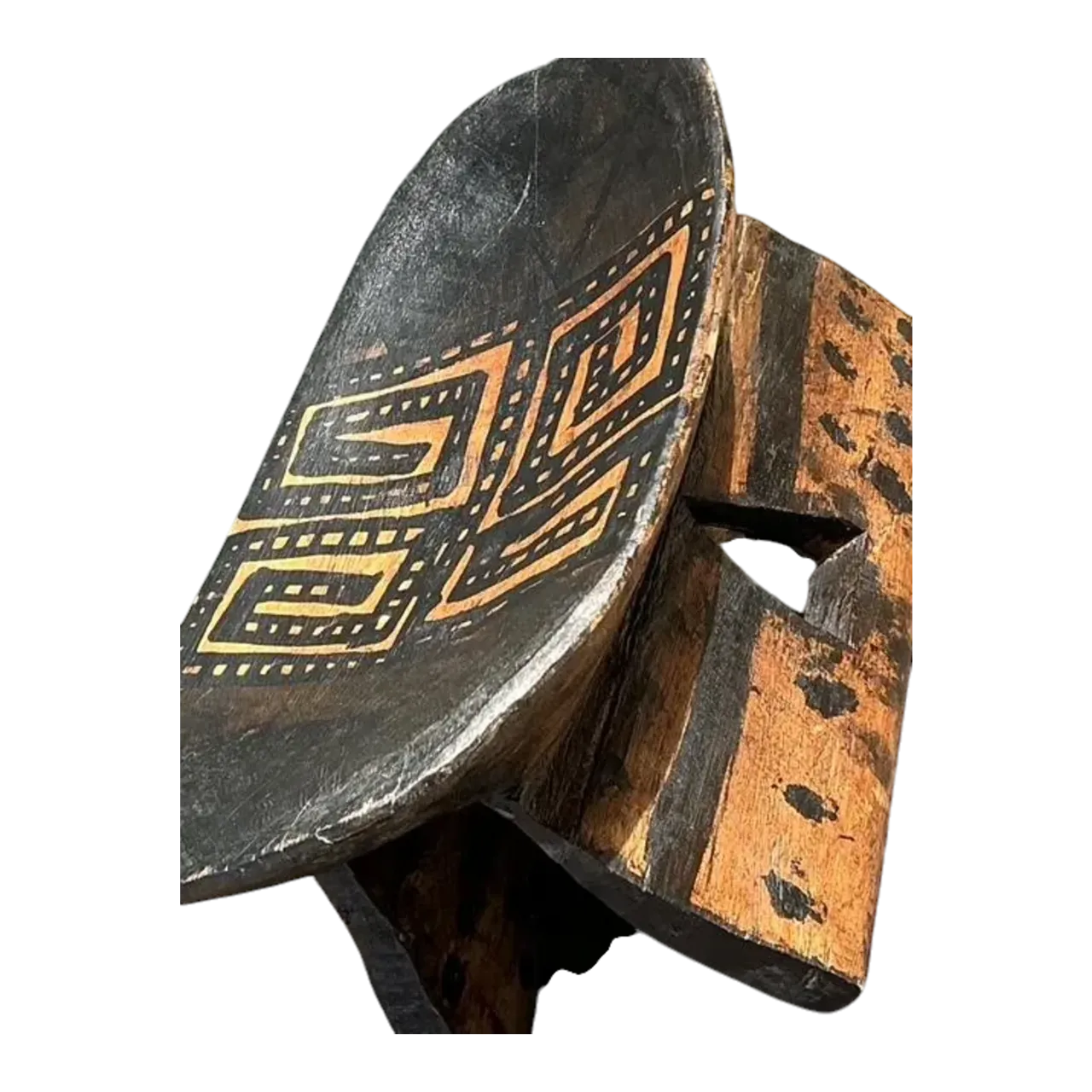 Vintage Brazilian Hand Painted Head Rest