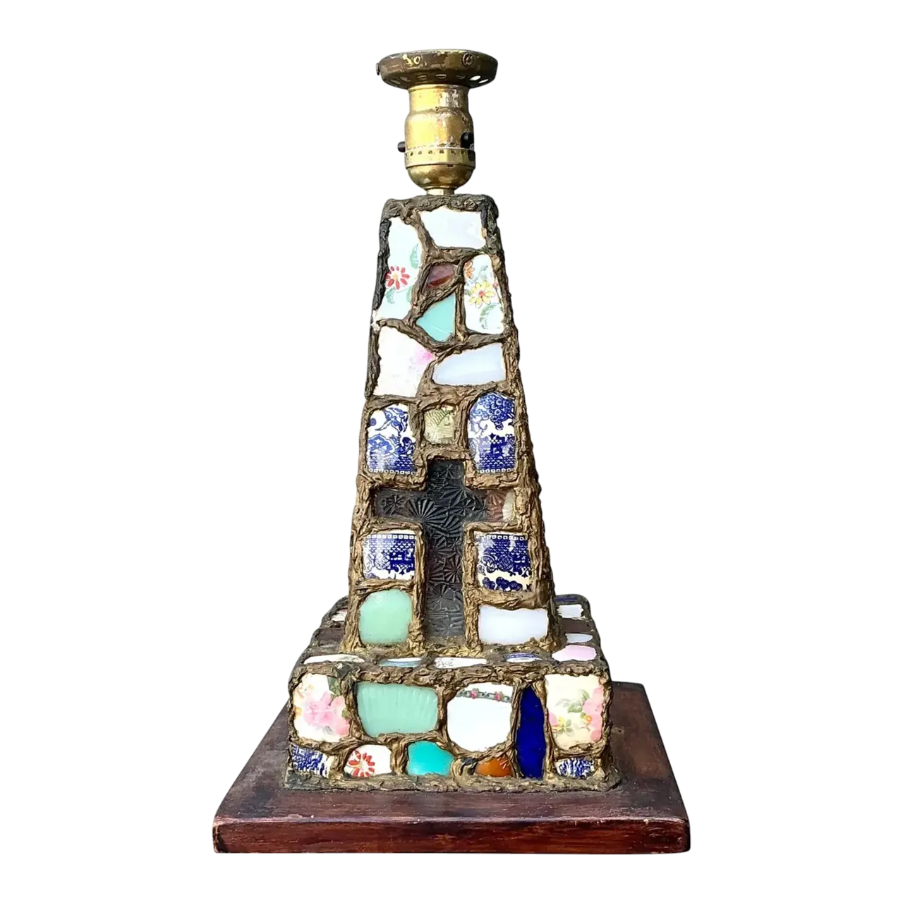 Vintage China Mosaic Lamp