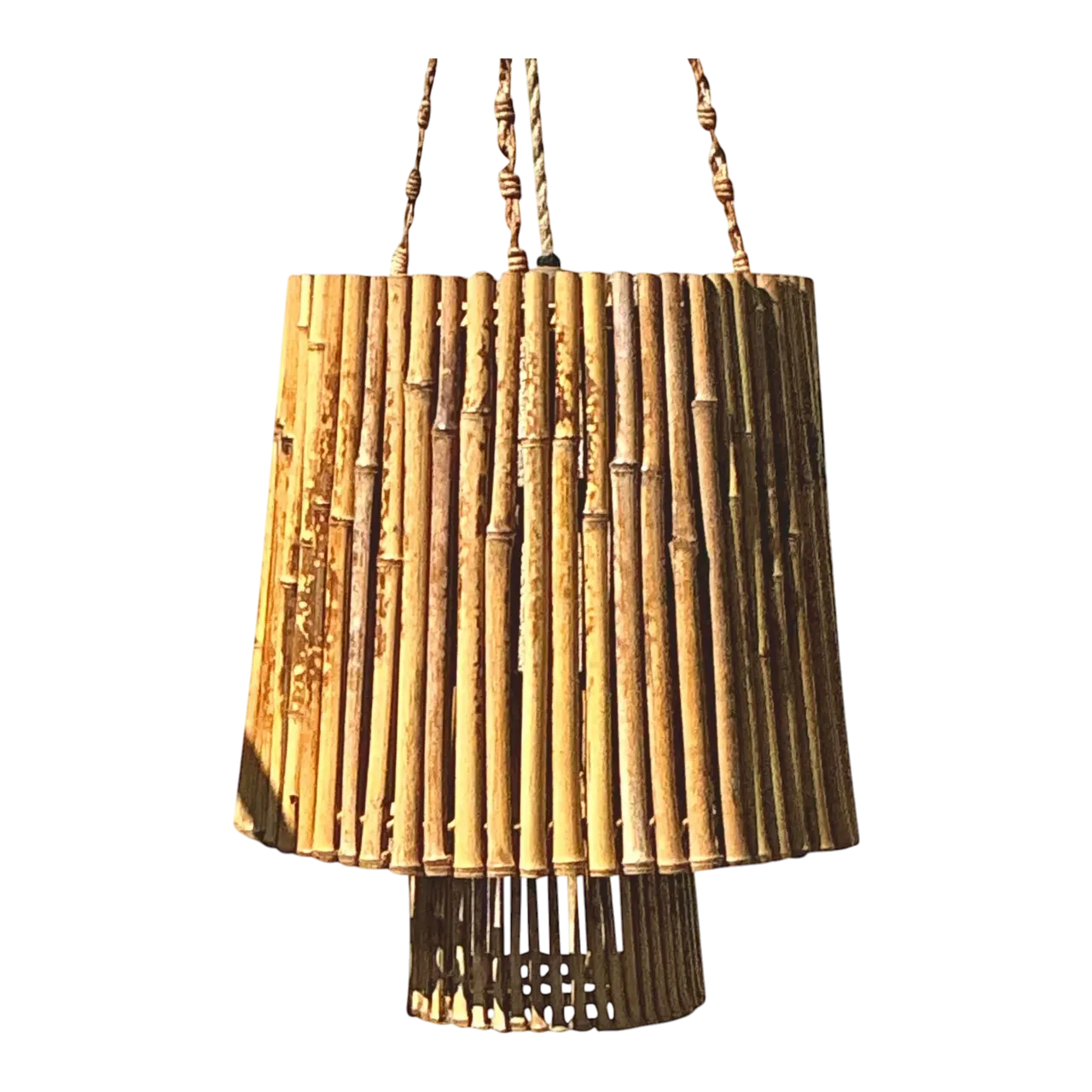 Vintage Coastal Bamboo Pendant