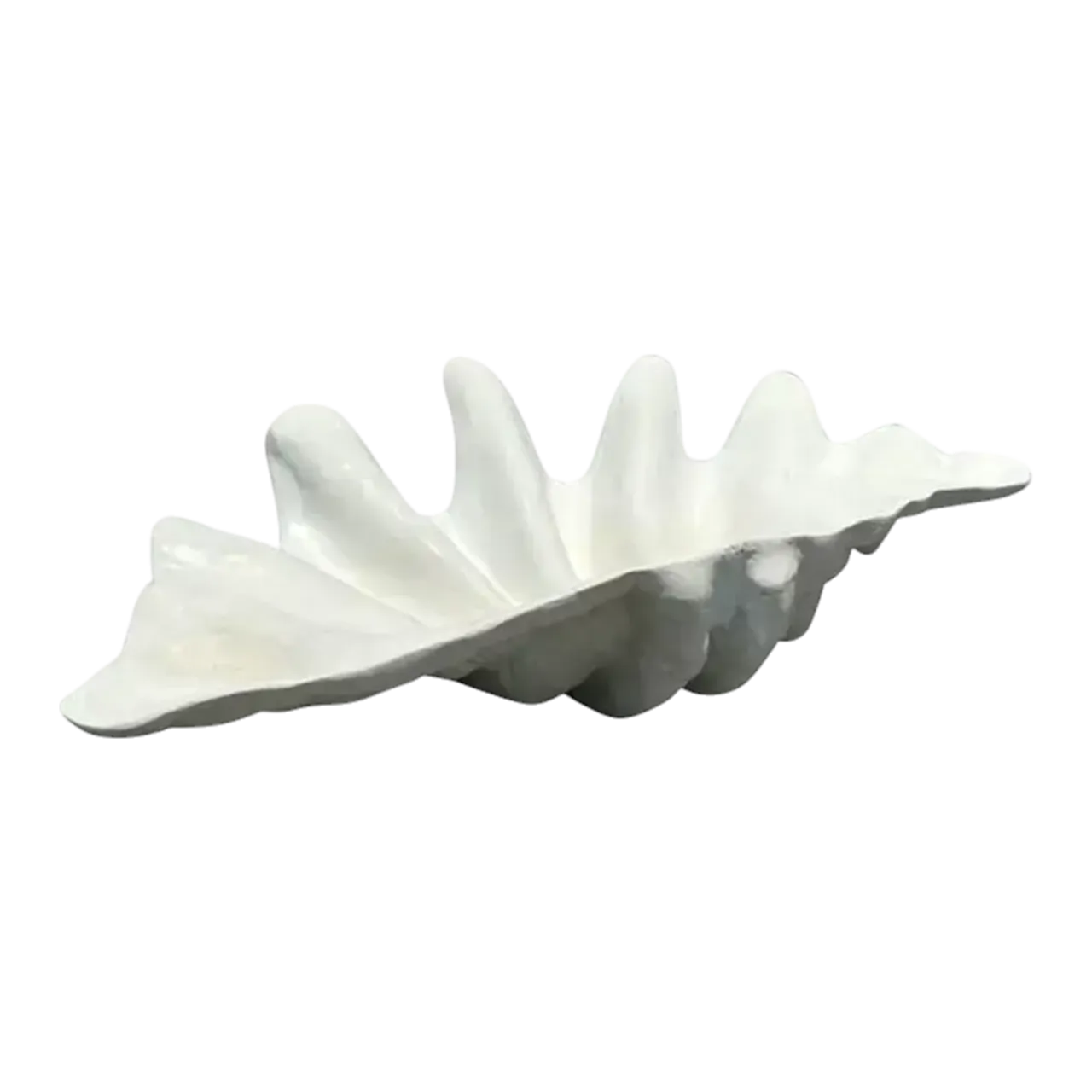 Vintage Coastal Monumental Resin Clamshell