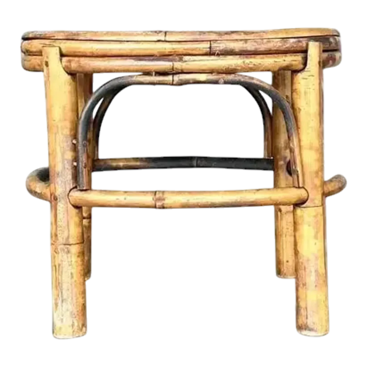 Vintage Coastal Split Bamboo Small Riser