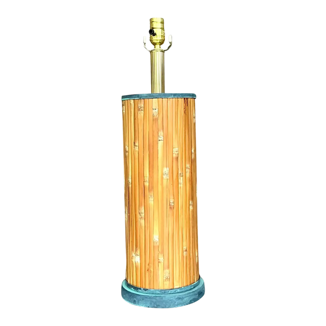 Vintage Coastal Split Reed Table Lamp