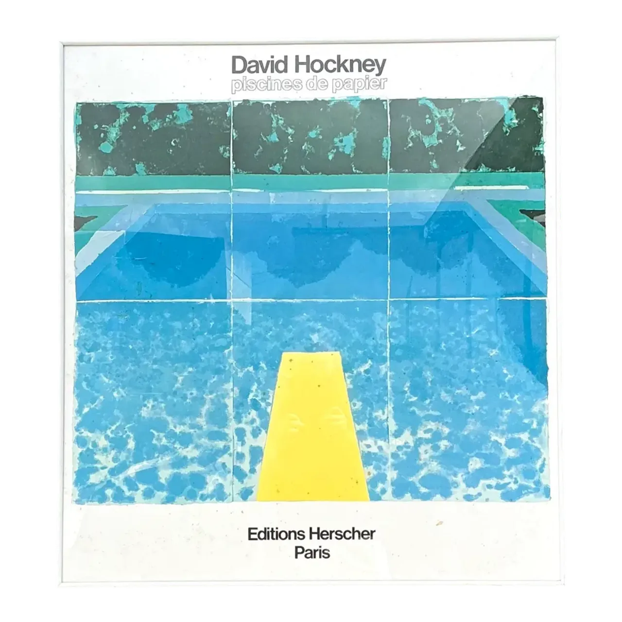 Vintage David Hockney Gallery Show Poster