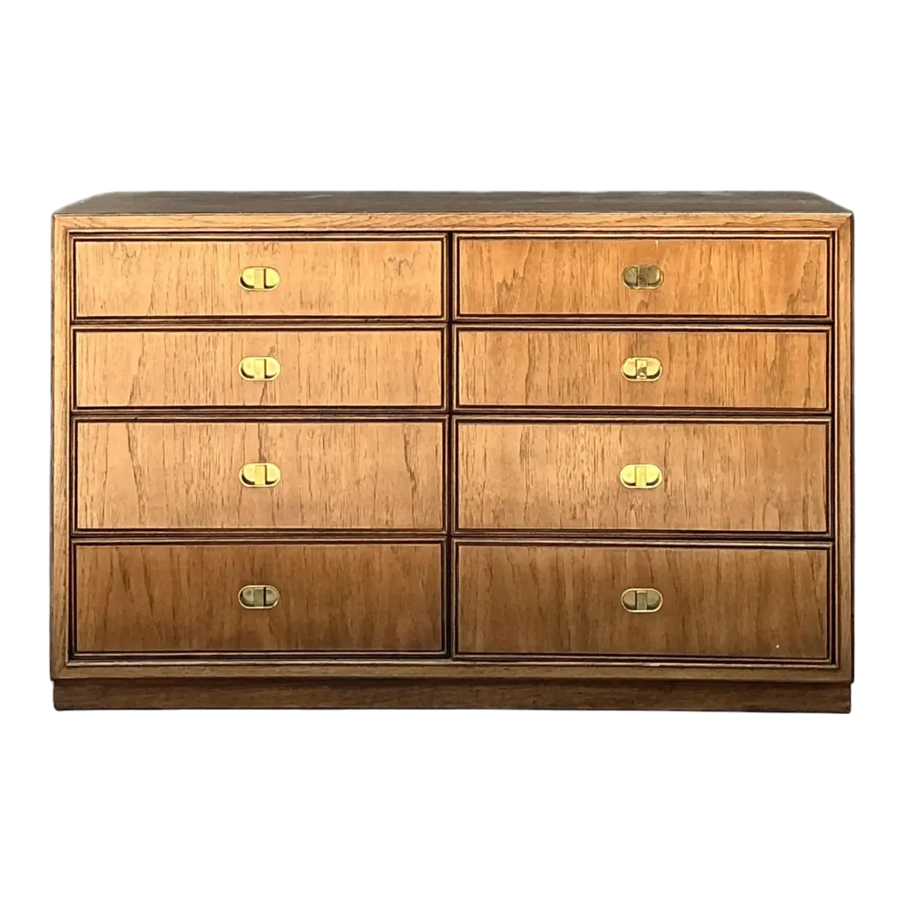 Vintage Drexel Campaign Dresser - Brass, 48W x 30H