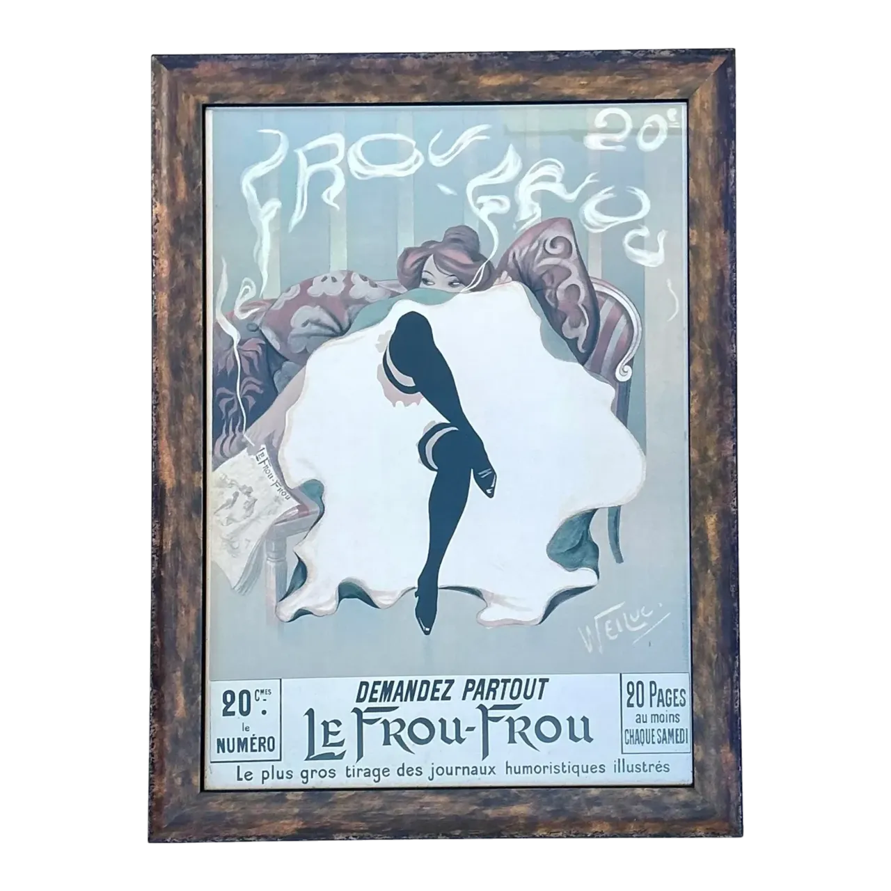 Vintage French Can Can Poster