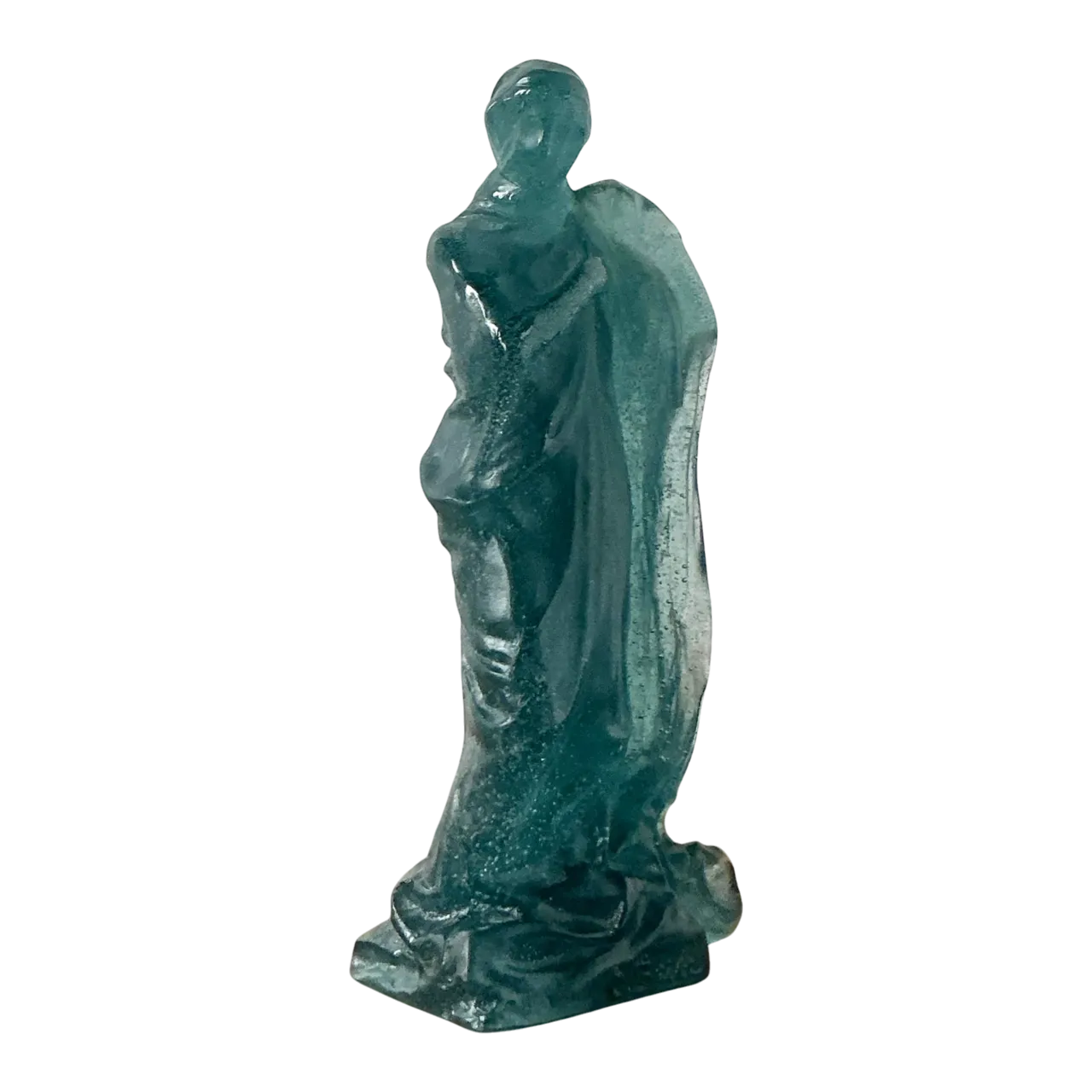 Vintage French Nancy Pate De Verre for Daum Glass Maiden
