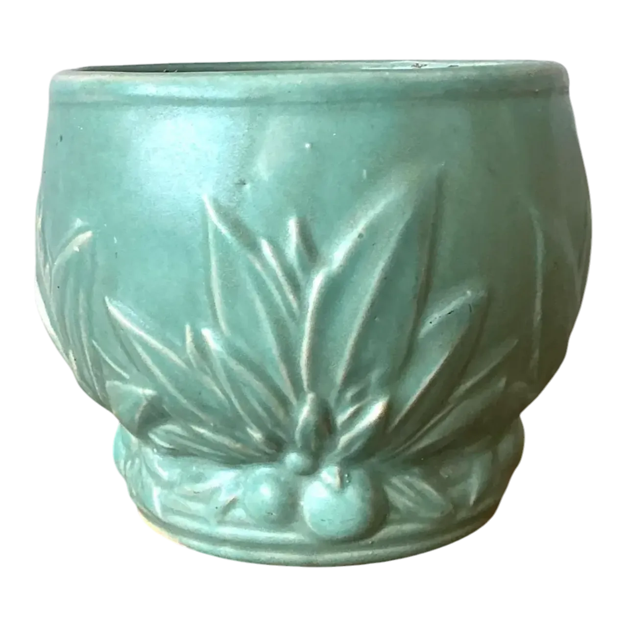 Vintage Glazed Ceramic Cache Pot After McCoy