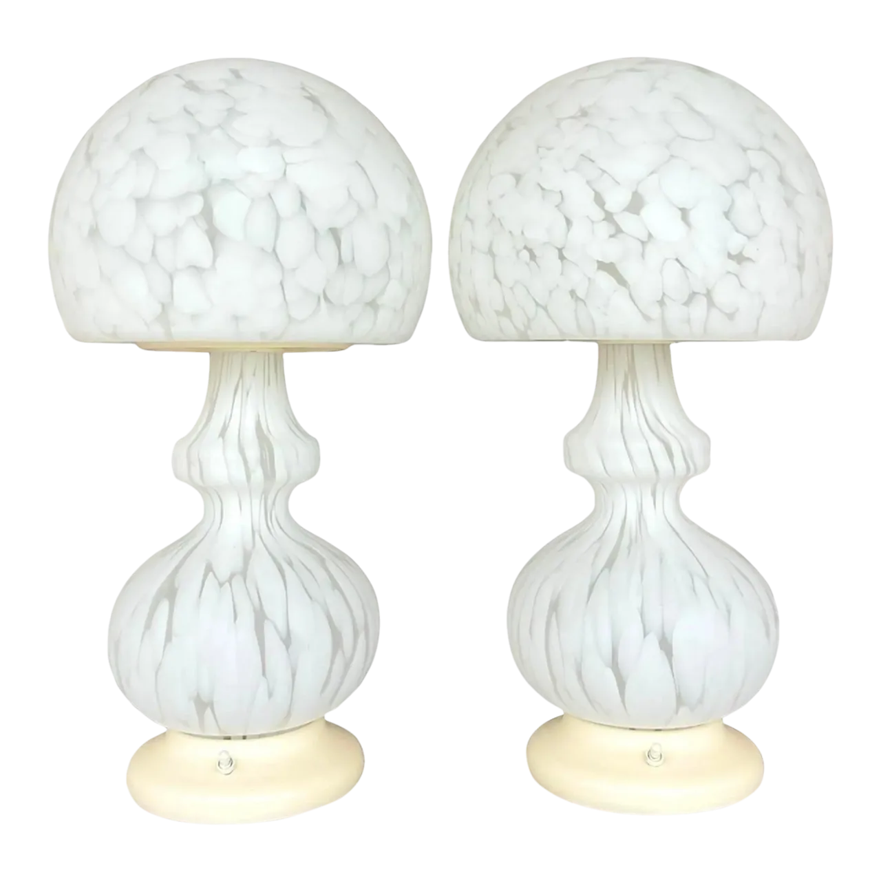 Vintage Globe Lamps After Murano for Someroso for Laurel Lighting - A Pair