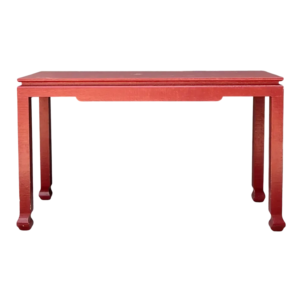 Vintage Grasscloth Ming Console Table