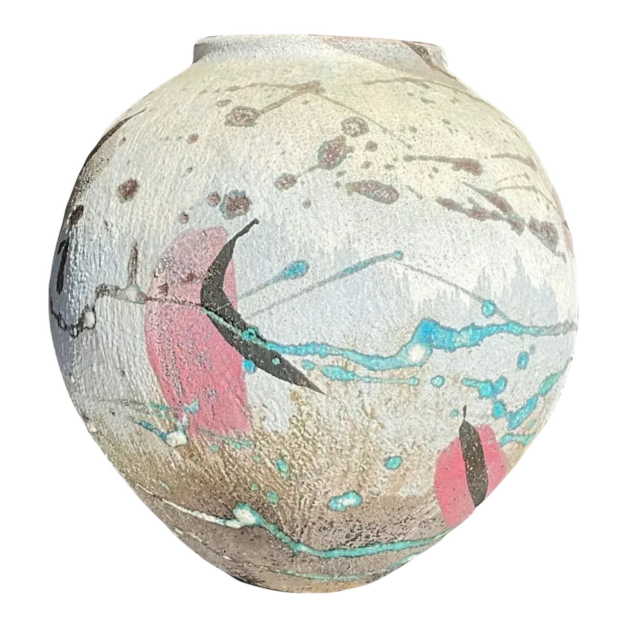 Vintage Hand Painted Studio Pottery Vase