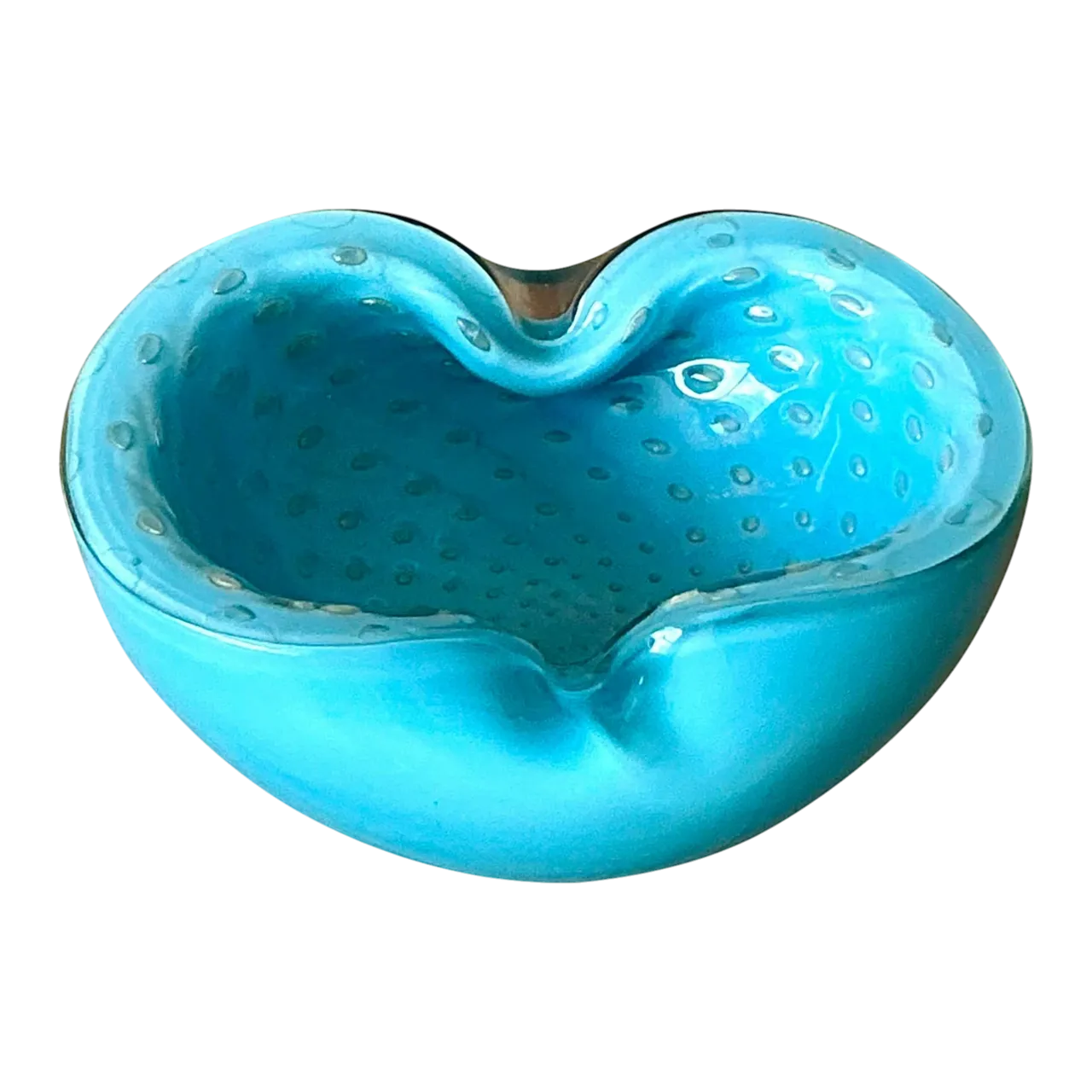 Vintage Italian Art Glass Bowl After Murano - Glass, 6W x 2.25H