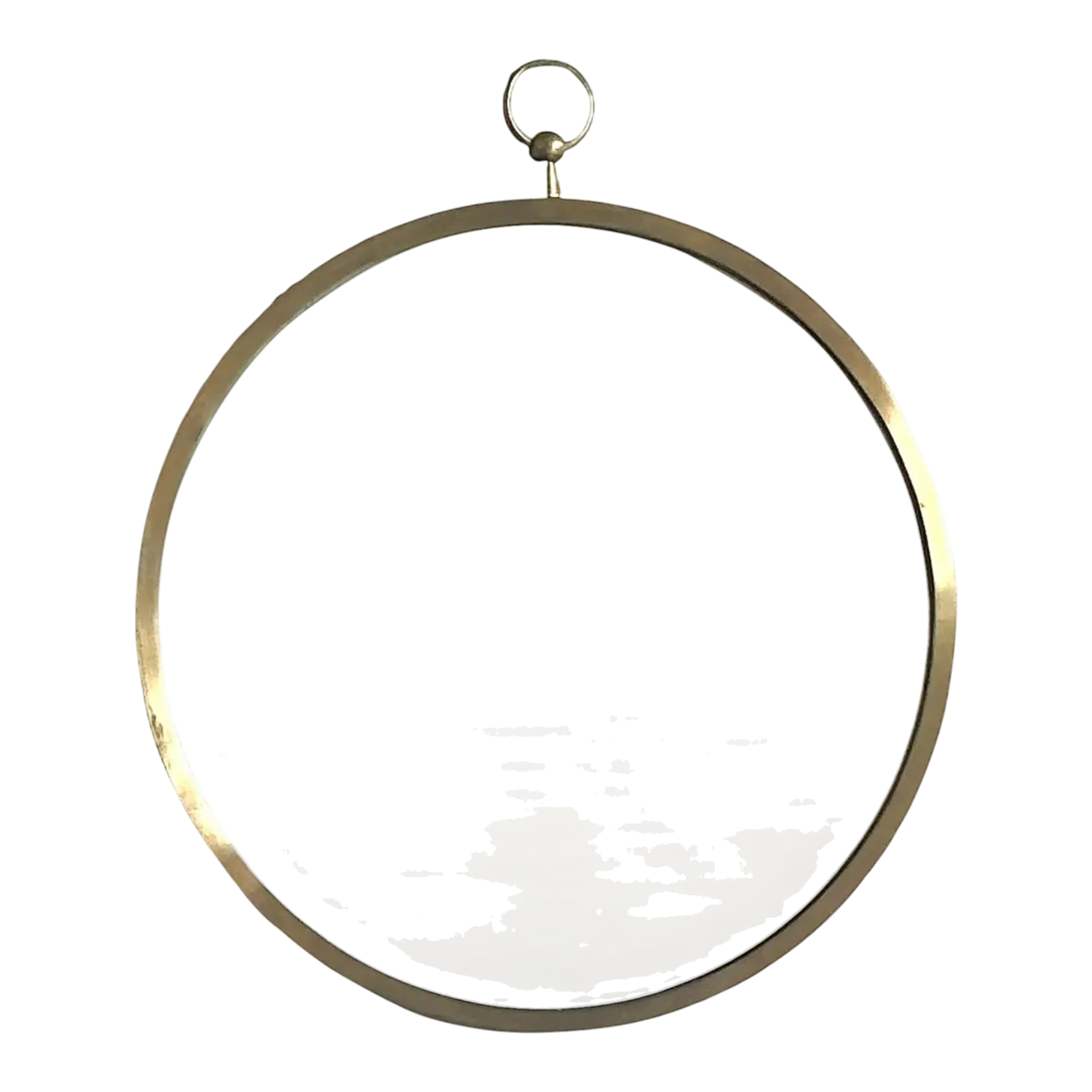 Vintage Italian Convex Circles Mirror After Fornasetti