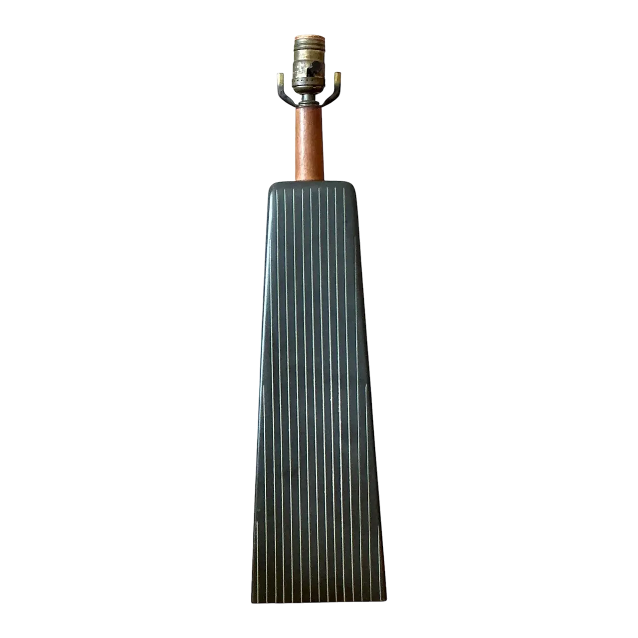 Vintage Late 20th Century Martz Pinstripe Lamp
