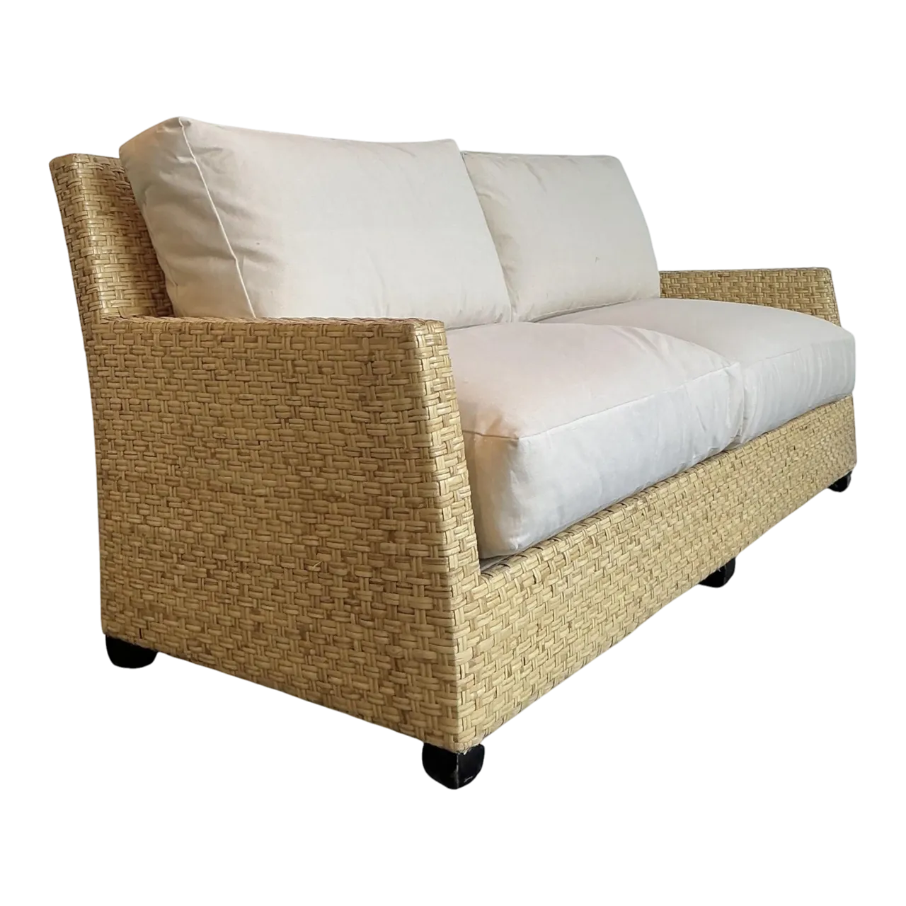 Vintage McGuire Woven Rattan Sofa