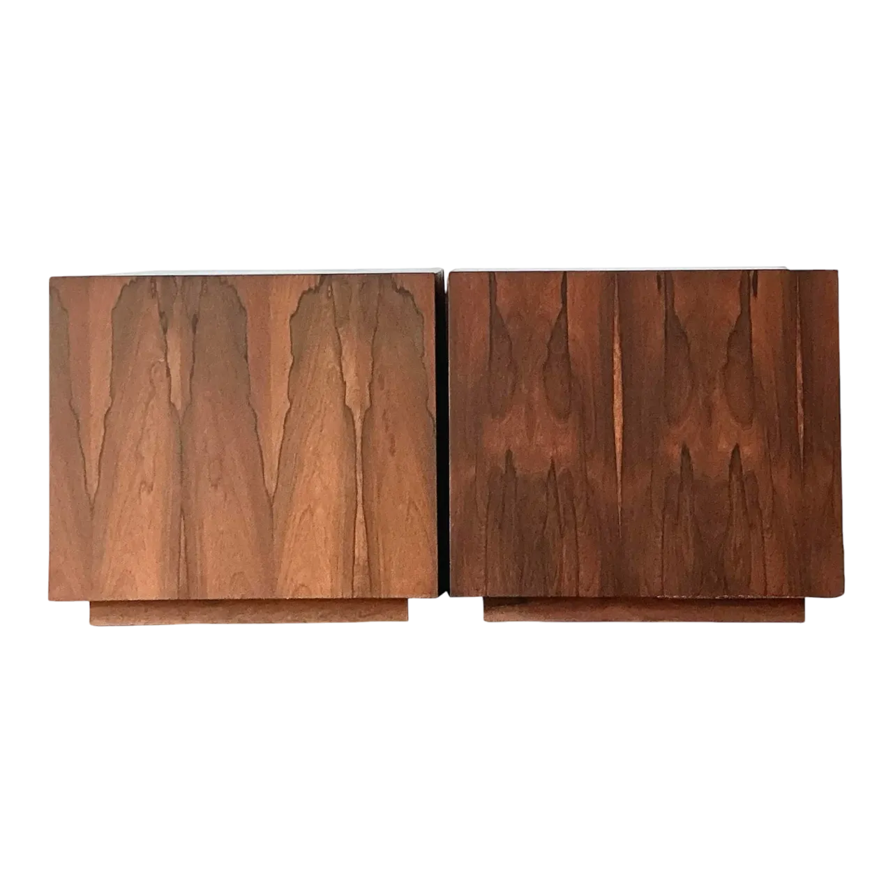 Vintage MCM Cube Side Tables - Set of 2