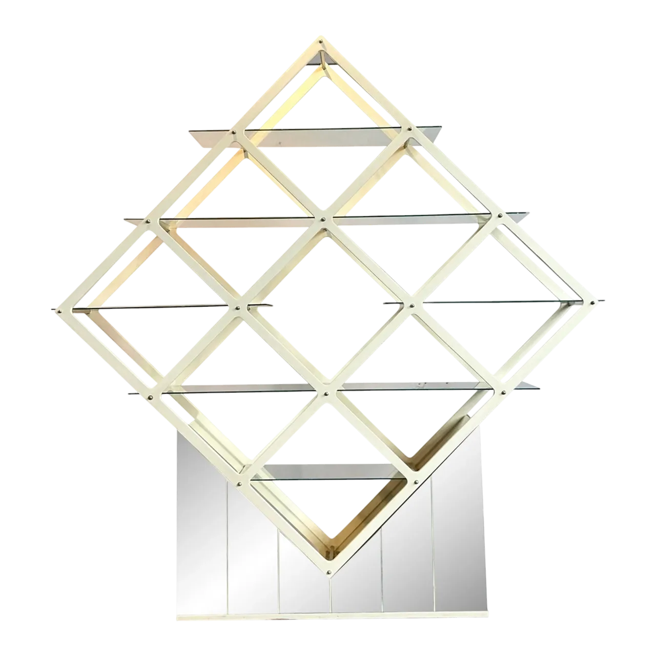 Vintage MCM Diamond Etagere