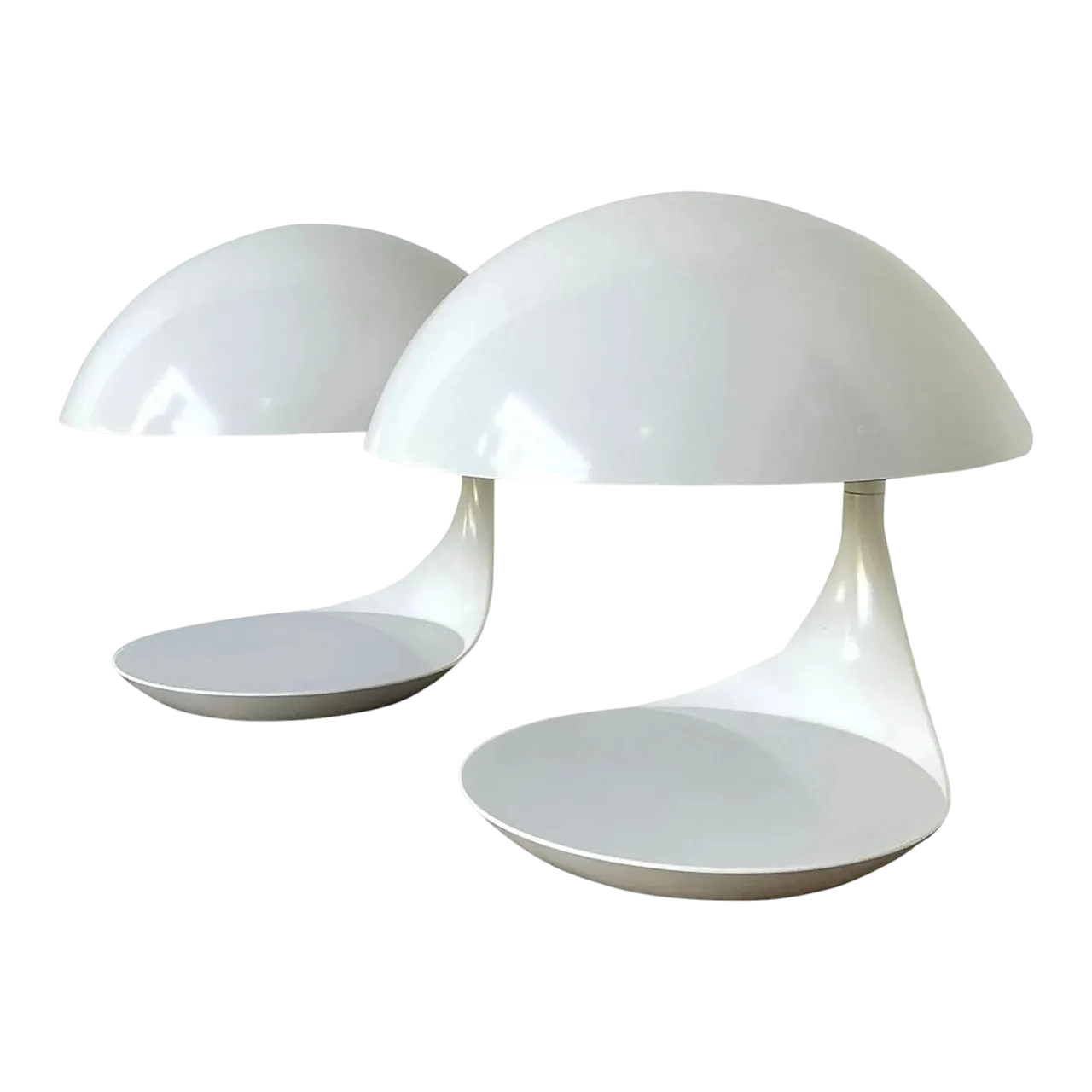 Vintage MCM Elio Martinelli “Cobra” Lamps - A Pair