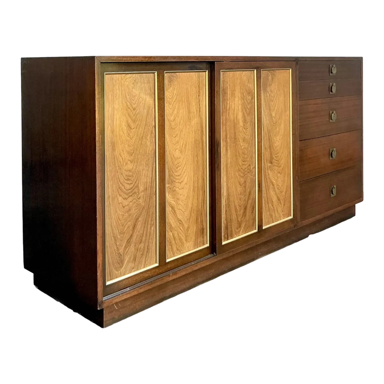 Vintage MCM Harvey Probber Sliding Door Credenza