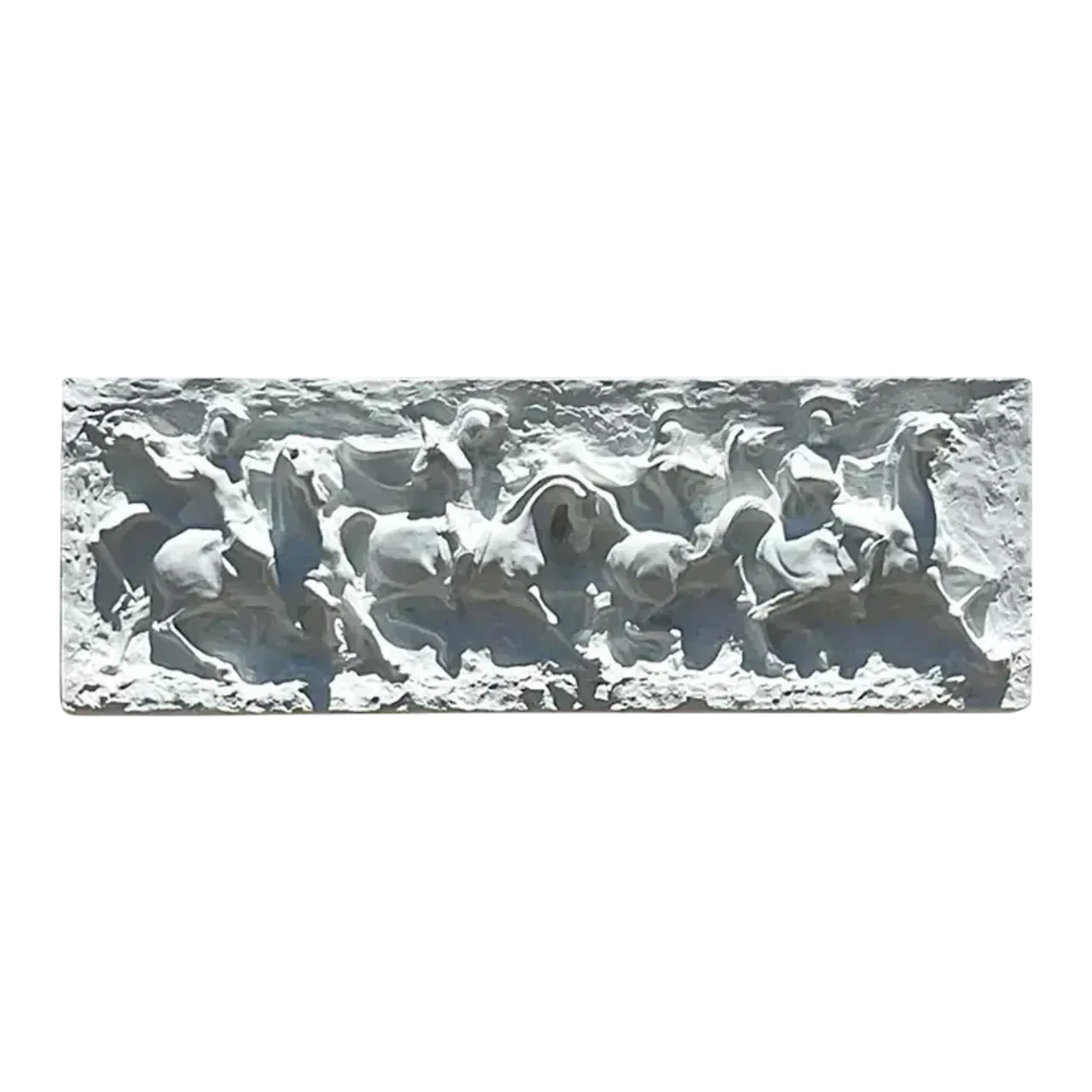 Vintage Mid-Century Modern Segura Painted Fiberglass Gladiator Wall Relief