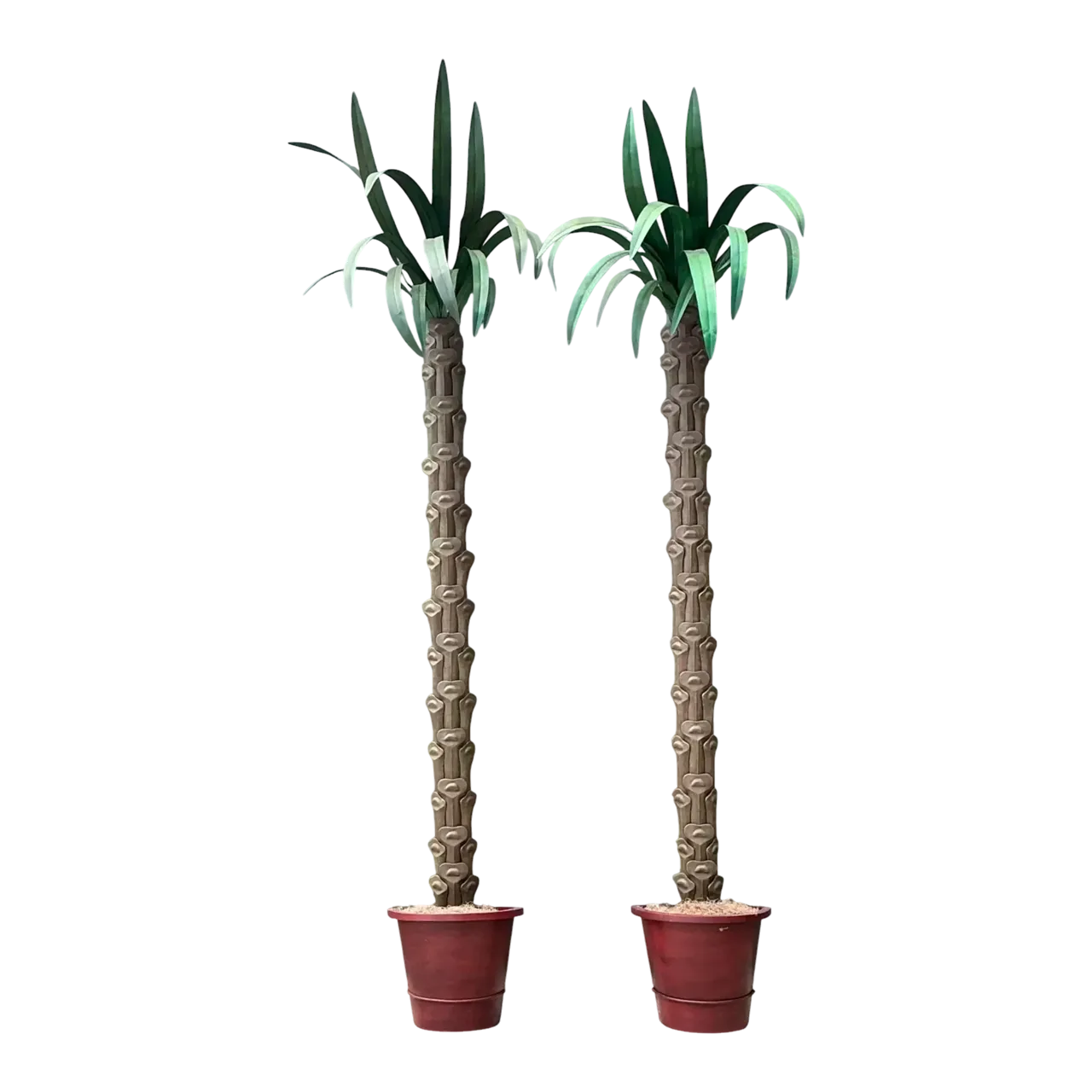 Vintage Monumental Punch Cut Palm Trees - A Pair