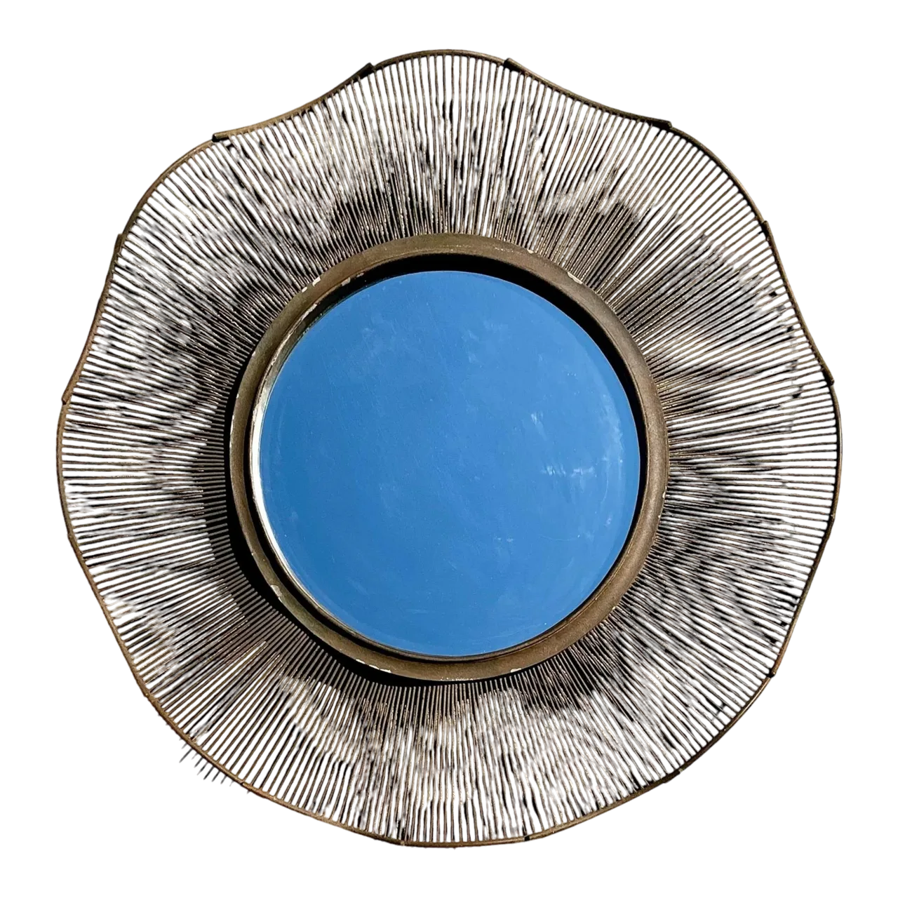 Vintage Monumental Wave Mirror