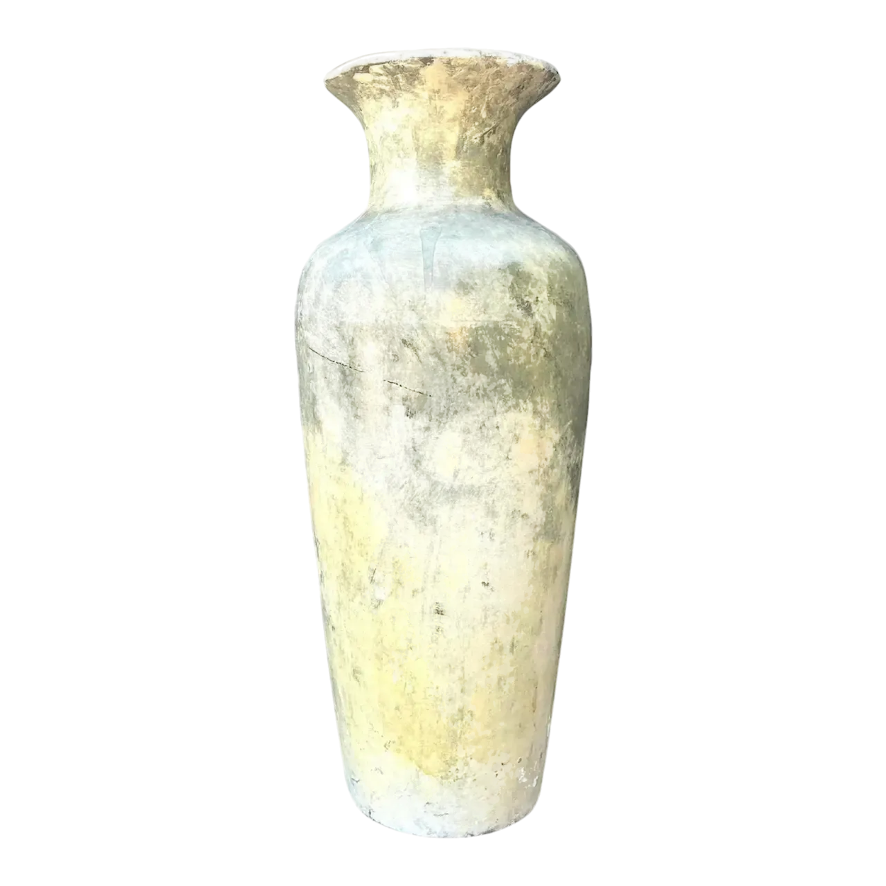 Vintage Mottled Plaster Vase