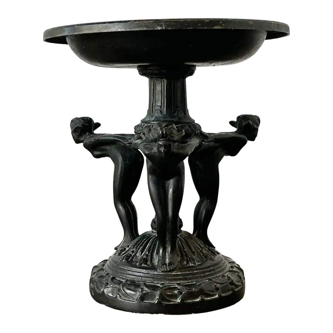 Vintage Neoclassical Three Graces Compote