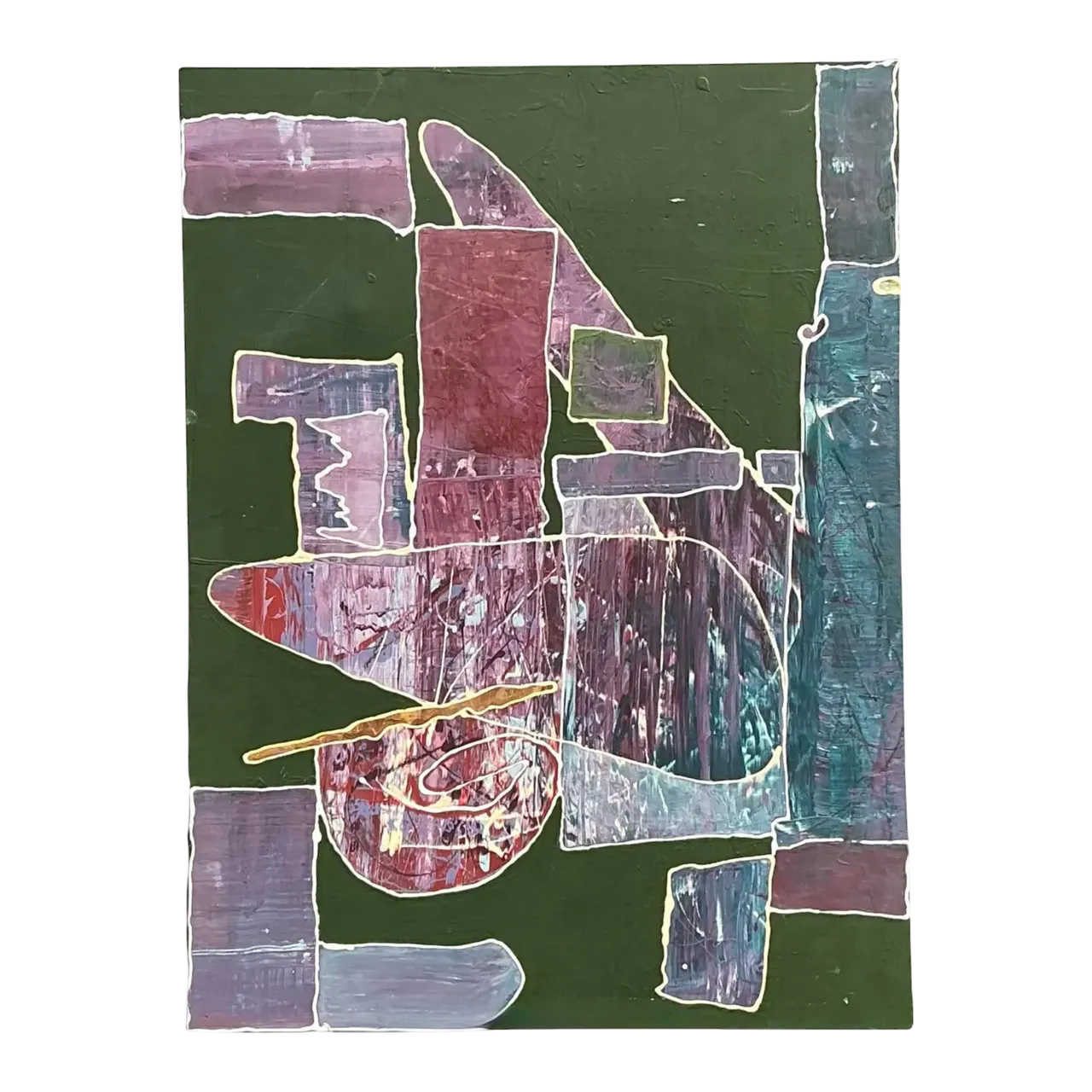Vintage Original Abstract on Canvas