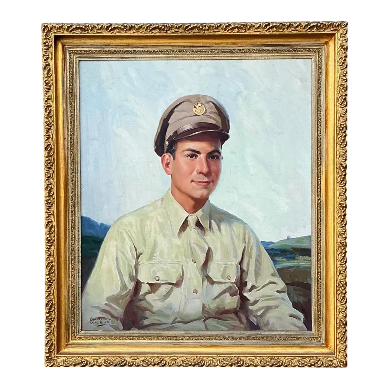 Vintage Original Portrait of Man in Uniform