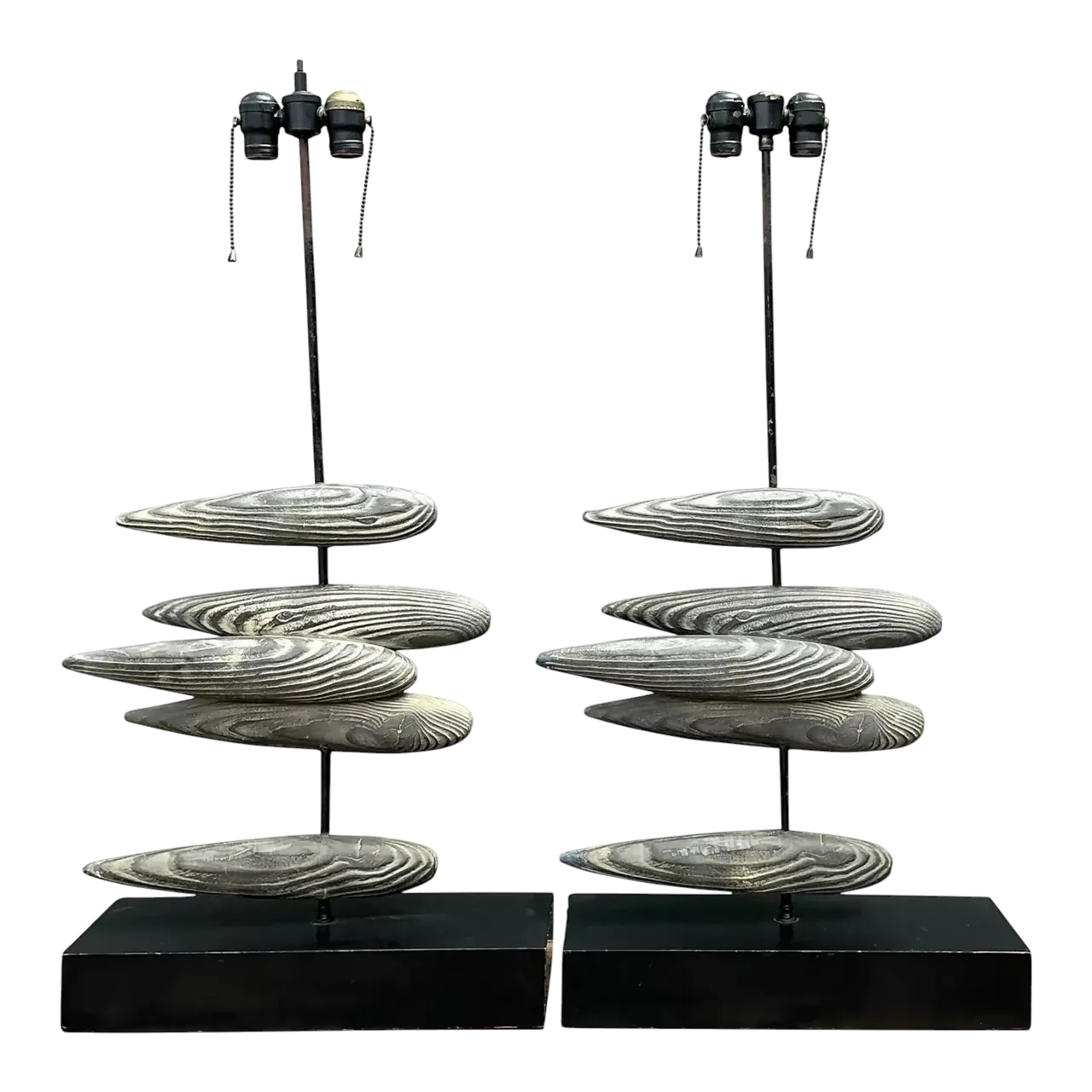 Vintage Original Postmodern Fish Lamps - A Pair