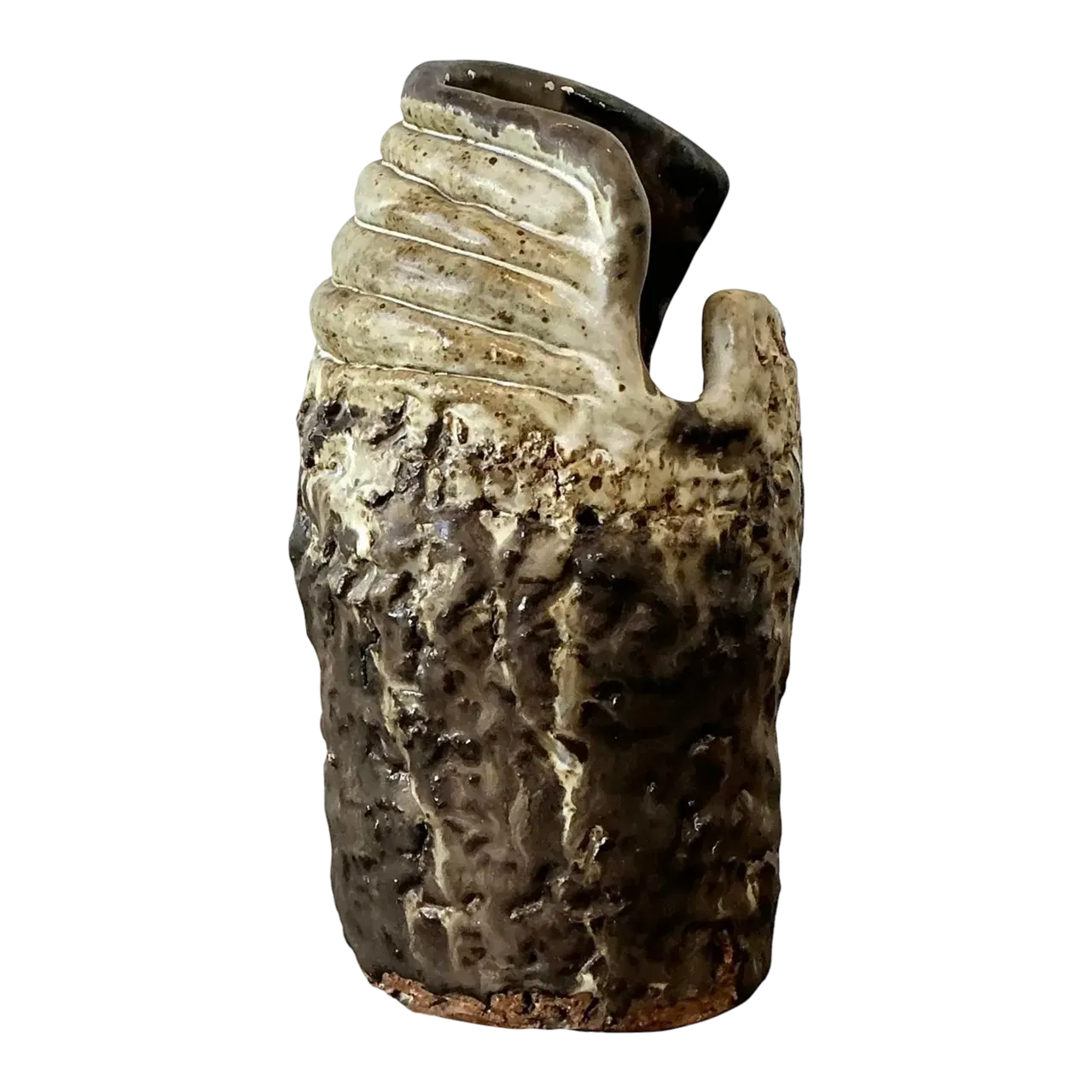 Vintage Original Studio Pottery Coil Vase
