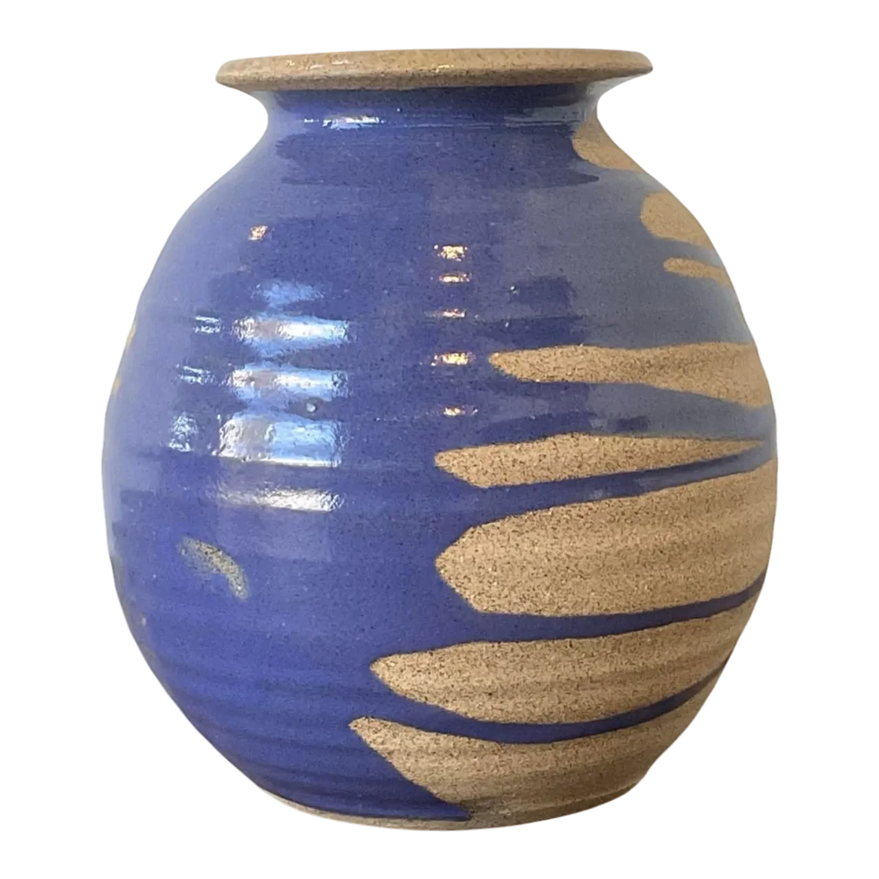 Vintage Original Studio Pottery Drip Glaze Vase