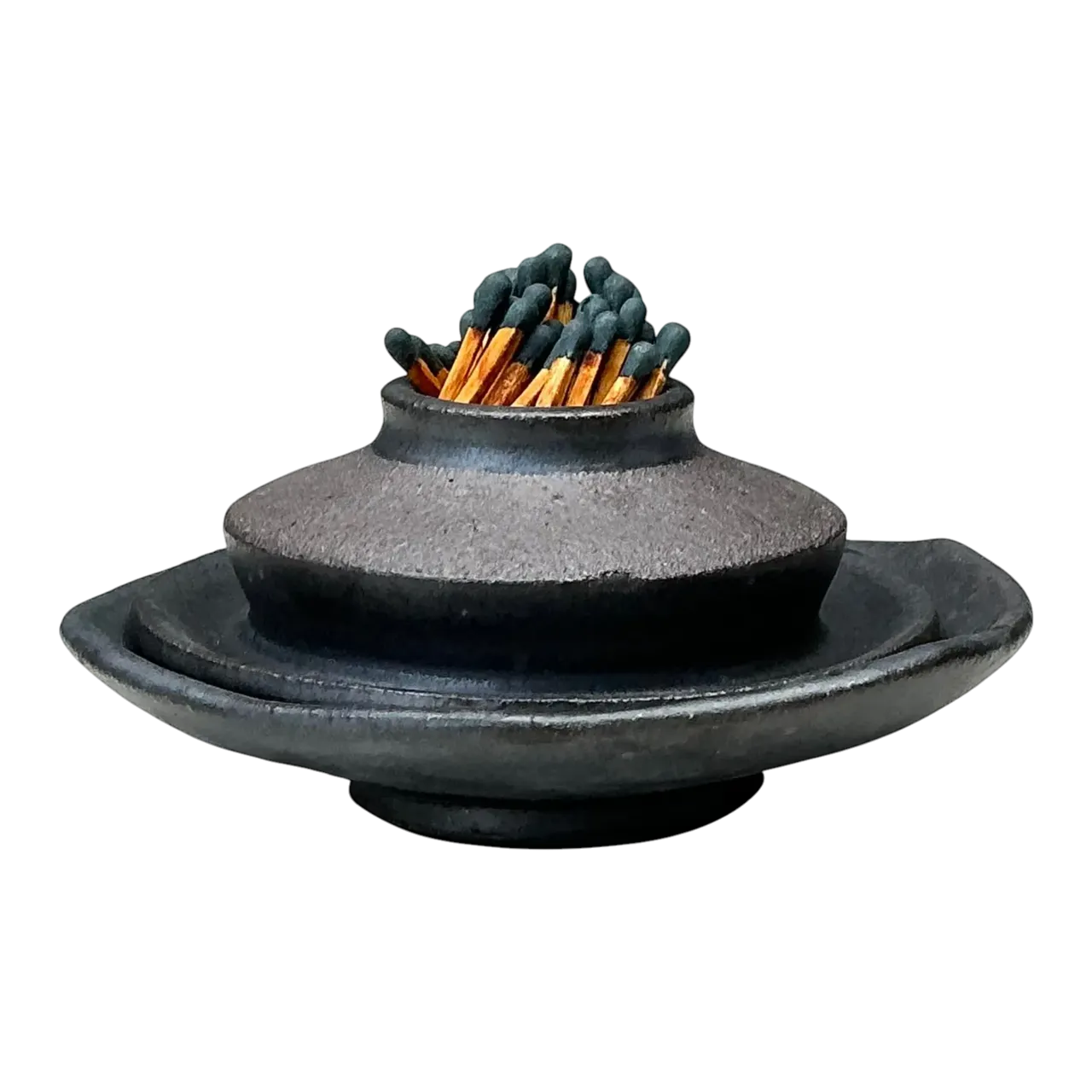 Vintage Original Studio Pottery Match Strike Set