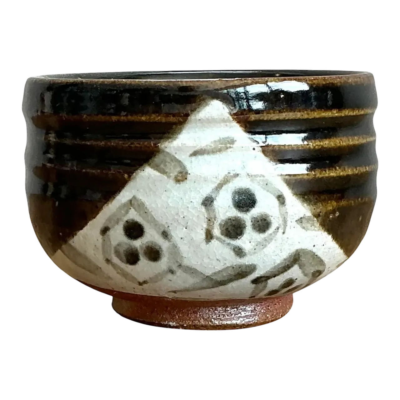 Vintage Original Studio Pottery Ribbed Bowl