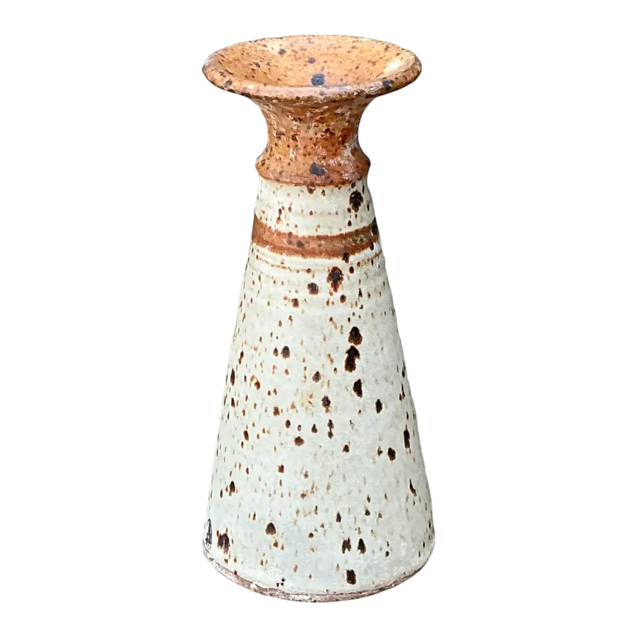 Vintage Original Studio Pottery Stripe Vase