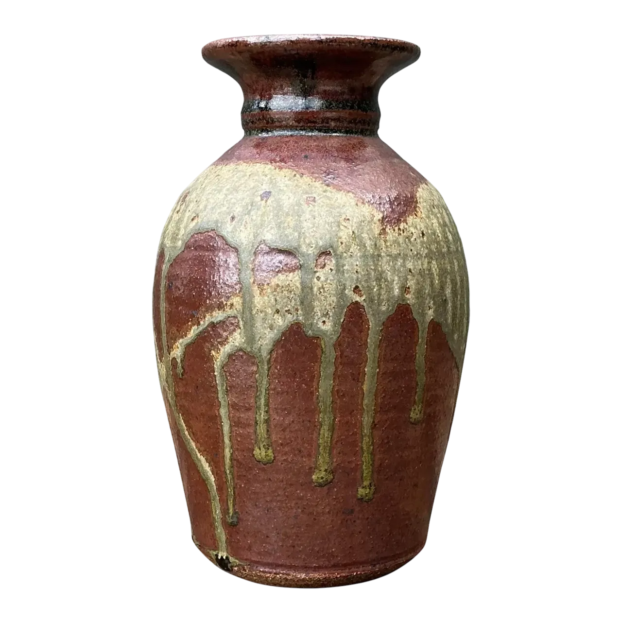 Vintage Original Studio Pottery Vase - Pottery, 4W x 10.75H