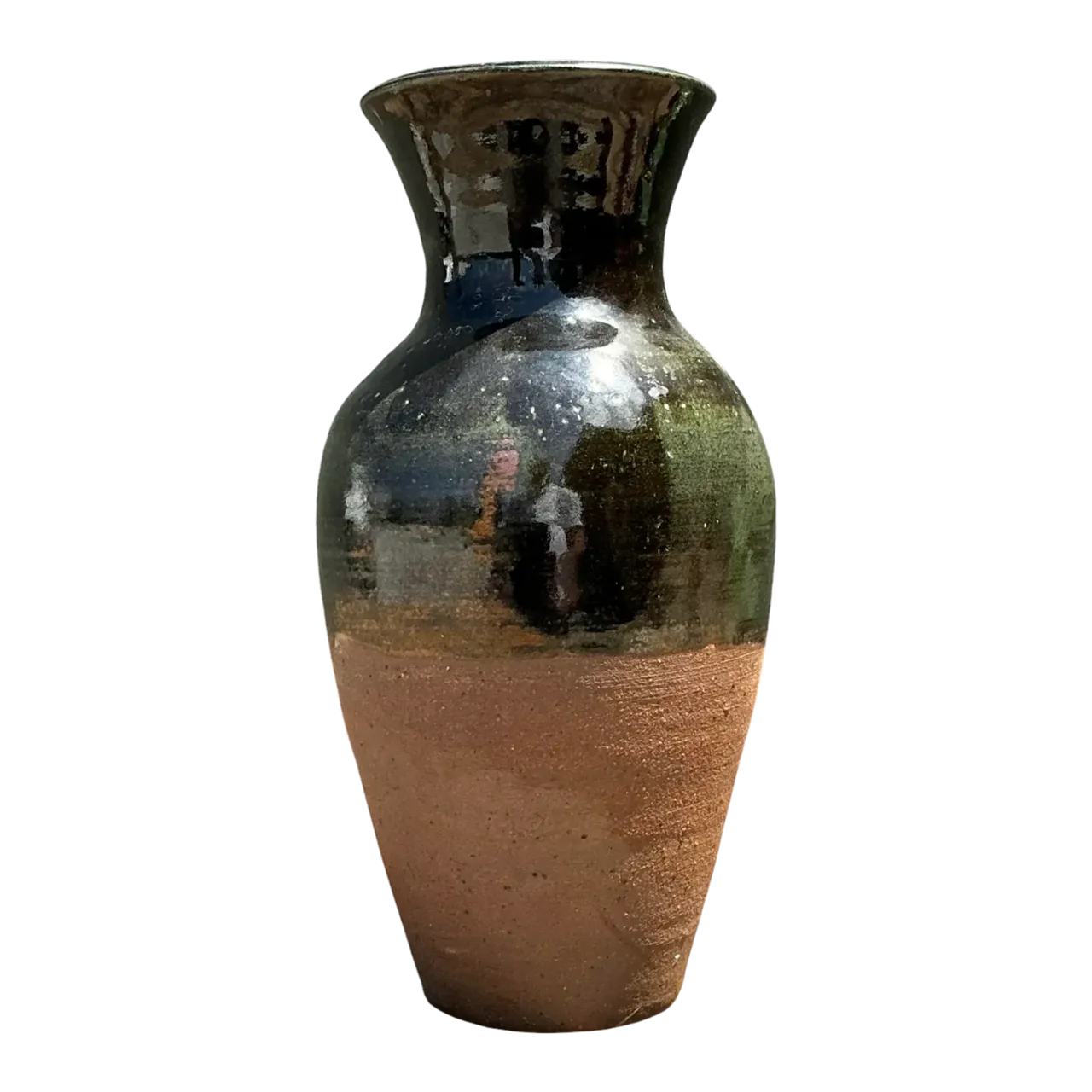 Vintage Original Studio Pottery Vase - Pottery, 5.25W x 5.75H